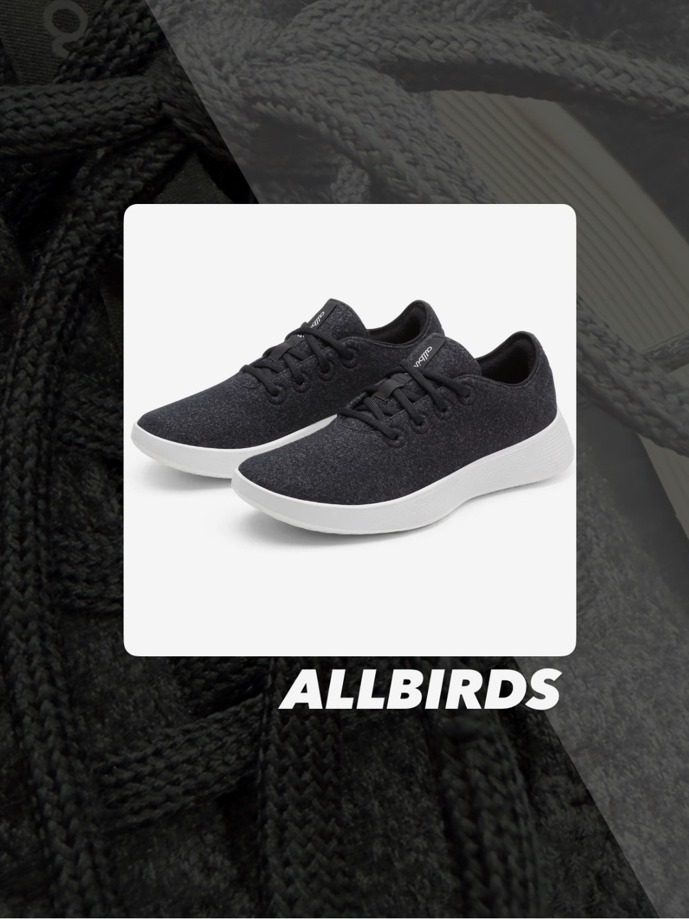 EUC Allbirds Natural Black Wool Runner 2 Sneakers